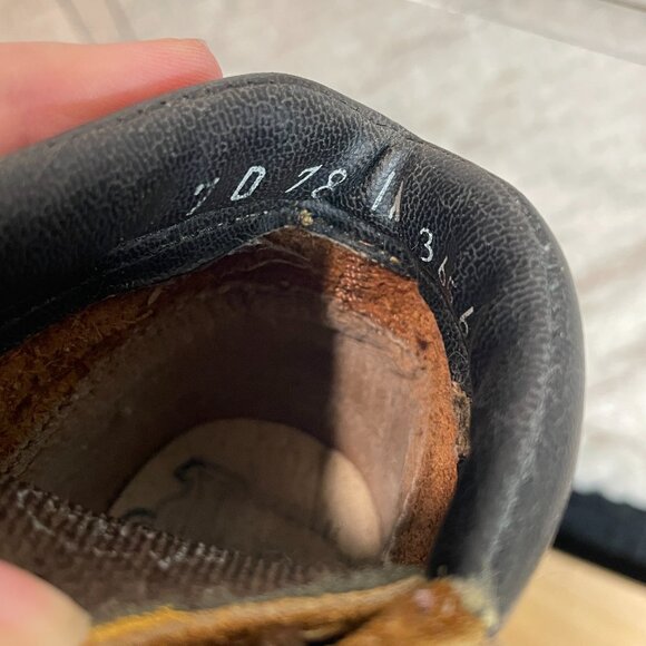 Justin Boots Kids Brown Leather Kiltie Lace Up Toddler Western Boots 7D - Picture 8 of 10